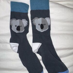 Koala Design Blue and Gray Socks